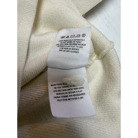 Moth Anthropologie Chester Dress Medium Ivory Off White Sweater Bell Sleeve - Picture 9 of 9